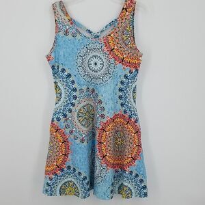 Lucky More Mandala Print Sleeveless Dress